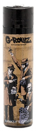 G-ROLLZ Banksy's Graffiti Feuerzeug Braun